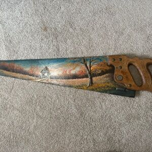 Vintage 1987 Hand-Painted Decorative Warranted Superior Saw